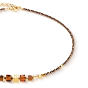 Coeur de Lion – Halsband Brown Gold