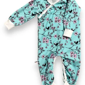 Sparkdräkt Blommor Fåglar mint