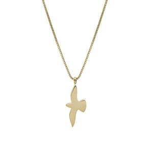 Bud to Rose- Stålhalsband Dove slider stål/guld