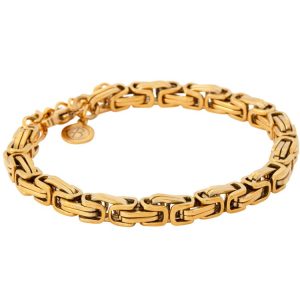 By Billgren- Stålarmband Kejsarlänk stål/guld