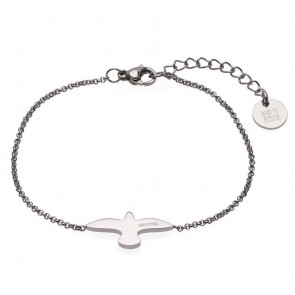 Bud to Rose- Stålarmband Dove stål/guld