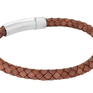 By Billgren- Läderarmband Loui brunt