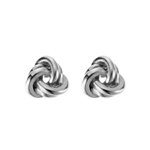 By Jolima – Stålörhänge knot silver