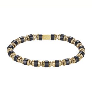 arock -Beadsarmband Aston svart/vit guld