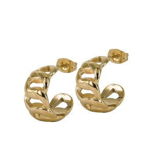 astrid&agnes – Stålörhängen Astrid stål/guld