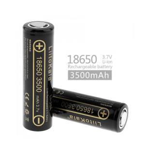 Batteri 18650  Li-ion 3500mAh 3,7V Insänkt pluspol