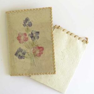 Handgjort papper – Fodral och block