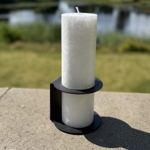 Crystalljus med ljusstake