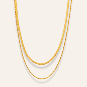 Sintridou – Stålhalsband Dubble chain