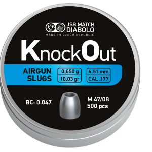 JSB KO Slugs Kaliber 4.51mm 0,650g, Diaboler, Luftvapen
