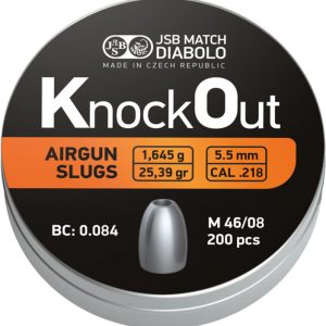 JSB KO Slugs 5,52mm Cal .218 – 1,645g 200st