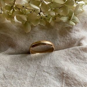 18K Vintage – Slät ring rött guld