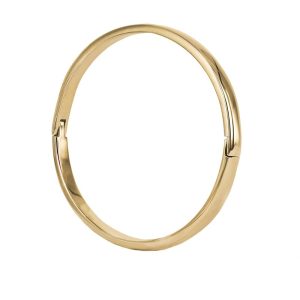 astrid&agnes – Stålarmring Klara 3 mm guld/stål