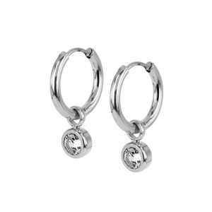 astrid&agnes – Stålörhängen Lilly Hoops stål/guld