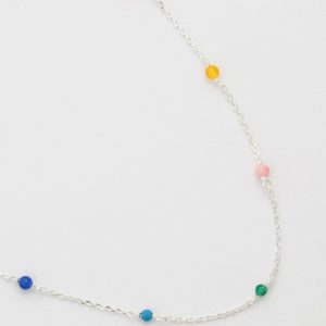 Syster P- Silverhalsband Santa Monica silver/guldpläterat