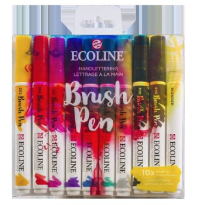 ECOLINE BRUSH PEN SET OF 10 – HANDLETTERING