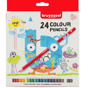 BRUYNZEEL KIDS COLOUR PENCILS SET 24