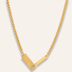 Sintridou – Stålhalsband Golden layered disc