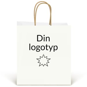 Bärkasse, shoppingkasse, papperskasse med tvinnande handtag, orange, B 19 x H 24 x D 8 cm