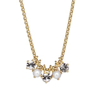 Dyrberg/Kern – Halsband Phila crystal pearl/golden