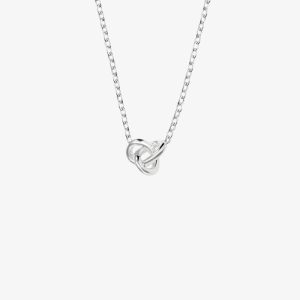 Drakenberg Sjölin – Silverhalsband Le Knot drop neck
