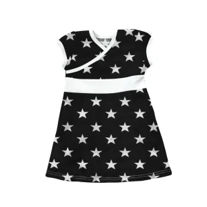 Klänning Omlott Svart Stjärna