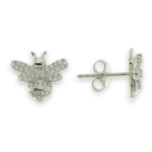 Silverörhängen – Save the bees silver/förgyllt