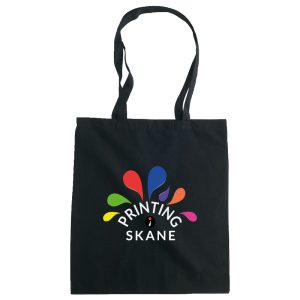 Tygpåse i ekologiskt svart tyg, 150 g/m²