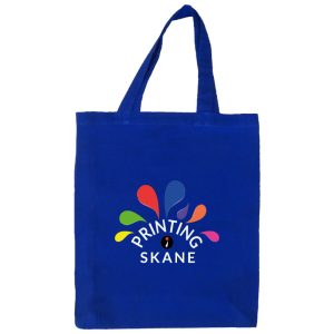 Tygpåse i ekologiskt blått tyg, 200 g/m²