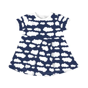 Klänning Marinblå Tunika Moln